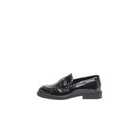 ONLY Femme PU Loafer Onllux-7 Mocassins en polyuréthane Studs, Noir, 36 EU