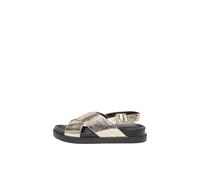 ONLY Femme PU Slingback Onlminnie-2 Noos Sandales à Bride arrière en polyuréthane, Couleur dorée, 41 EU