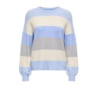 ONLY Femme Pullover Onlatia L/S Stripe Pull KNT Noos, Kentucky Blue, XS EU
