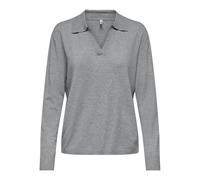 ONLY Femme Pullover Onlibi Ls Polo KNT Nca, Ultimate Grey, XL EU
