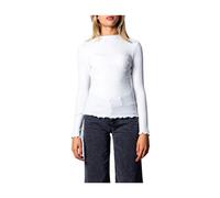 Only, Femme, Pulls, Blanc, Taille: 40 FR Chic Pull Blanc à Col Roulé