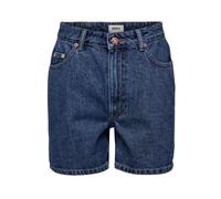 Only, Femme, Shorts, Bleu, Taille: 42 FR Shorts en Denim Taille Haute Coupe Mom