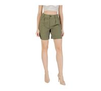 Only, Femme, Shorts, Vert, Taille: 40 FR Shorts Plissés à Taille Haute