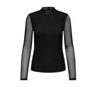 Only, Femme, Tops, Noir, Taille: 44 FR Mesh Life Haut Manches Longues