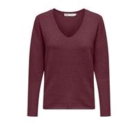 ONLY Neck Pullo Onlrica Life L/S Pull à col en V KNT Noos, Violet Zinfandel, XL Femme
