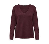 Only Femme V-Neck Pullo Onlrica Life L/S Col en V KNT Noos, Violet Zinfandel, M EU