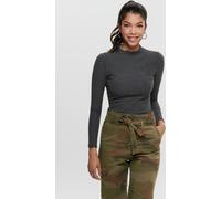 ONLY Femmes T-shirt côtelé à manches longues T-shirt fin à manches longues Basic ONLEMMA | L