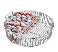Only fire Panier à cendres en acier inoxydable compatible avec les grands barbecues en céramique à œufs verts