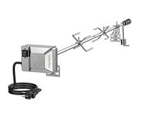 only fire Universel Grille de Remplacement kit de rôtisserie tournebroche 114cm 12x12mm Hexagone tournebroche Moteur électrique (ne Convient Pas aux Weber Barbecue au gaz)