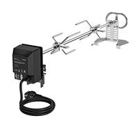 only fire Universel Tournebroche Moteur Tourne Broche Electrique kit avec BBQ Motor, Remplacement kit de rôtisserie pour Grils à gaz