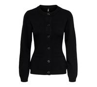 ONLY Fitted Oneck Onlkatia Ls Cardigan ajusté Unique CC KNT, Noir, XS Femme