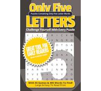 Only Five-Letter Word Search: Puzzle Book For Five Letter Words Only | Great Word Recognition Exercise | 6 x 9 inches | 50+ Puzzles | Relaxation and Stress Relief | Great Non-Screen Gift
