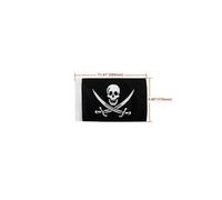 (Only Flag)Universal Motorcycle Vertical Skull Bone Pirate Flag Pole Rear Side Mount Luggage Rack For Harley Sportster Touring Softail