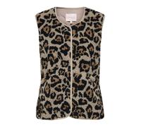 ONLY Gilet 'ONLBABY' beige / caramel / noir, Taille XL