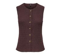 ONLY Gilet 'ONLILSE' rouge foncé, Taille L