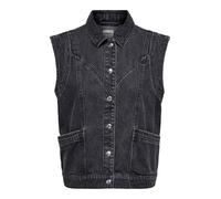 ONLY Gilet 'ONLKENNEDY' noir denim, Taille L