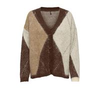 ONLY Gilets Cardigans Noemie Chestnut Cocoa créme/Biscotti Melange M