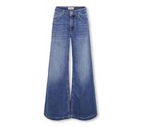ONLY Girl mit Weitem Bein Kogcalifornia Mittlere Taille Flared Jeans évasé pour Fille Moyenne, Denim Bleu foncé, 11 Ans Femmes