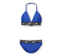 ONLY GIRLS Bikini 'KOGSandy' bleu / noir / blanc, Taille 134-140