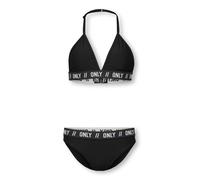 ONLY GIRLS Bikini 'KOGSandy' noir / blanc, Taille 122-128