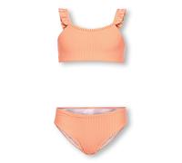ONLY GIRLS Bikini 'KOGSunny' écru / orange foncé, Taille 134-140