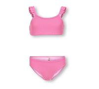 ONLY GIRLS Bikini 'KOGSUNNY' rose / blanc, Taille 110-116