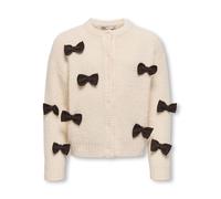ONLY GIRLS Cardigan 'KMGRosalin' beige clair / marron chiné, Taille 128