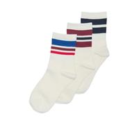 ONLY GIRLS Chaussettes 'KOGNOLAN' bleu / bleu marine / lie de vin / blanc, Taille 34-36