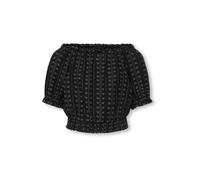 ONLY GIRLS Chemisier 'KOGBoletta' noir / blanc, Taille 158