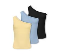 ONLY GIRLS Haut 'KOGLUCKY' opal / jaune clair / noir, Taille 134-140