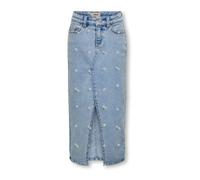ONLY GIRLS Jupe 'KOGSIRI' bleu denim / jaune / vert clair / blanc, Taille 128