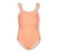 ONLY GIRLS Maillot de bain 'KOGSunny' orange / blanc, Taille 122-128