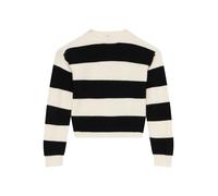 ONLY GIRLS Pull-over 'KOGFranca' noir / blanc, Taille 110-116