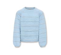 ONLY GIRLS Pull-over 'KOGSCANDIC' bleu clair / gris chiné, Taille 122-128
