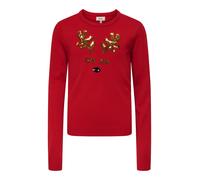 ONLY GIRLS Pull-over 'KOGXmas' or / rouge, Taille 158-164