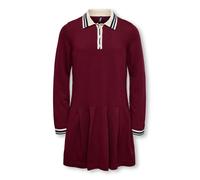 ONLY GIRLS Robe 'KOGKalana' bleu marine / rouge foncé / blanc, Taille 158-164
