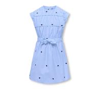 ONLY GIRLS Robe 'KOGNEW LINA' bleu clair / bleu foncé / blanc, Taille 152