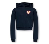 ONLY GIRLS Sweat-shirt 'KOGCooper' bleu marine / or / rose clair, Taille 122-128