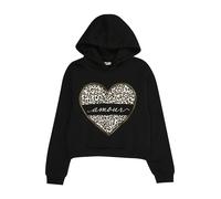 ONLY GIRLS Sweat-shirt 'KOGCooper' mastic / noir / blanc, Taille 146-152