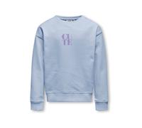 ONLY GIRLS Sweat-shirt 'KOGDITTE' bleu-gris / lavande, Taille 158-164