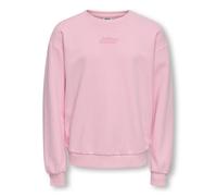 ONLY GIRLS Sweat-shirt 'KOGPhilea' vert / rose / pitaya / blanc, Taille 134-140