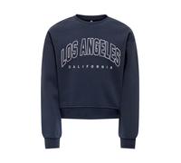 ONLY GIRLS Sweat-shirt 'KOGSweat' bleu nuit / blanc, Taille 146-152