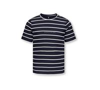 ONLY GIRLS T-Shirt 'KOGHelle' bleu foncé / blanc, Taille 146-152