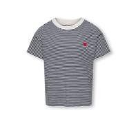 ONLY GIRLS T-Shirt 'KOGPisa' bleu marine / rouge / blanc, Taille 122-128