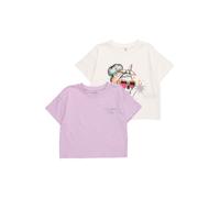 ONLY GIRLS T-Shirt orchidée / noir / argent / blanc cassé, Taille 158-164