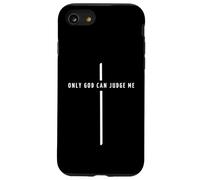 Only God Can Judge Me Cross - Minimalist Christian Faith Coque pour iPhone SE (2020) / 7/8