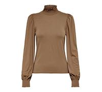 ONLY Haut à col Haut pour Femme, Toasted Coconut, S