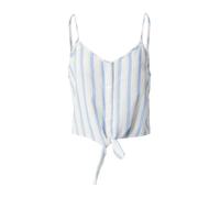 ONLY Haut 'Caro' bleu clair / gris / blanc, Taille L