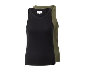 ONLY Haut 'Lindsay' olive / noir, Taille XS