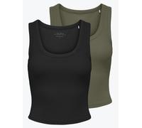 ONLY Haut 'ONLEasy' kaki / noir, Taille S